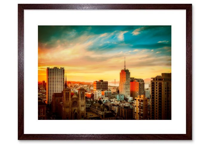 San Francisco California Sky Clouds Sunset Dusk